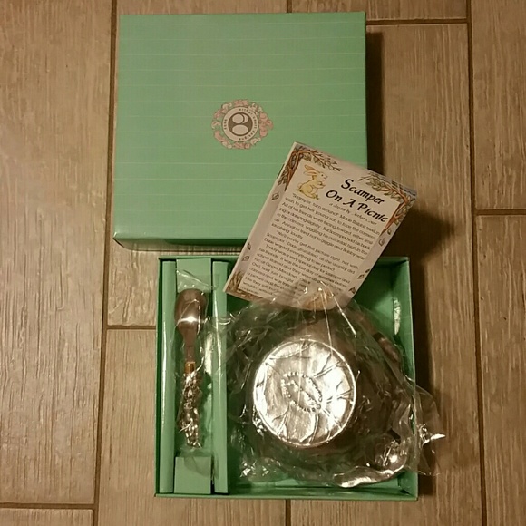 Arthur Court Designs Pewter Baby Bowl and Spoon - Picture 2 of 2